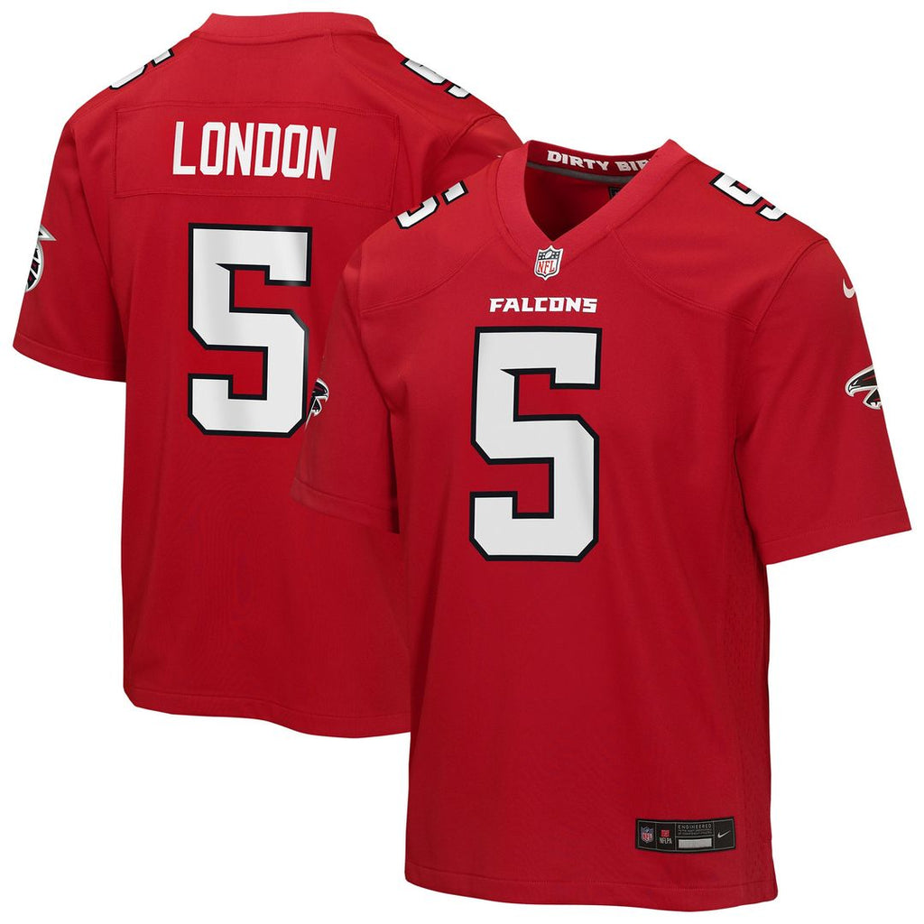 Drake London Atlanta Falcons Youth Game Jersey - Red