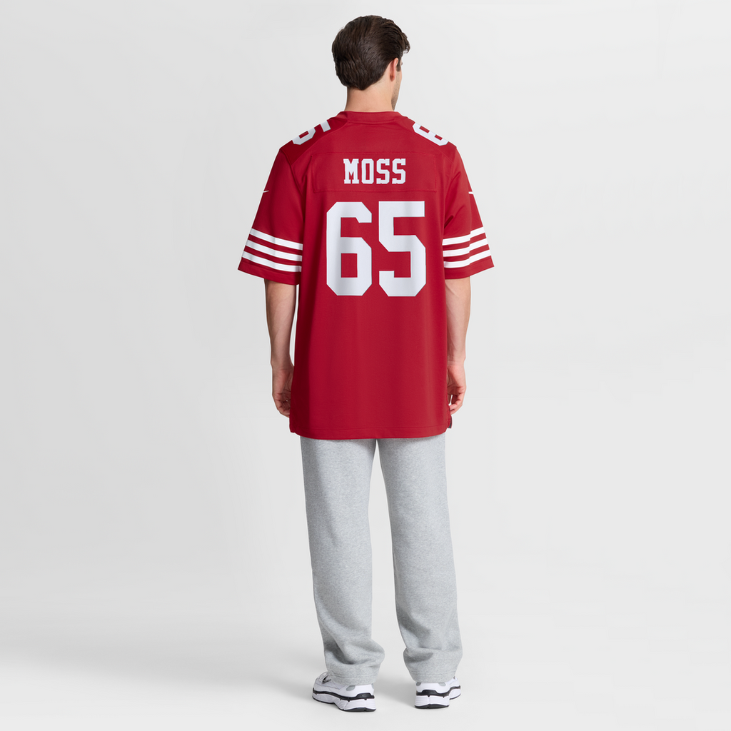 Drew Moss San Francisco 49ers Team Game Jersey - Scarlet