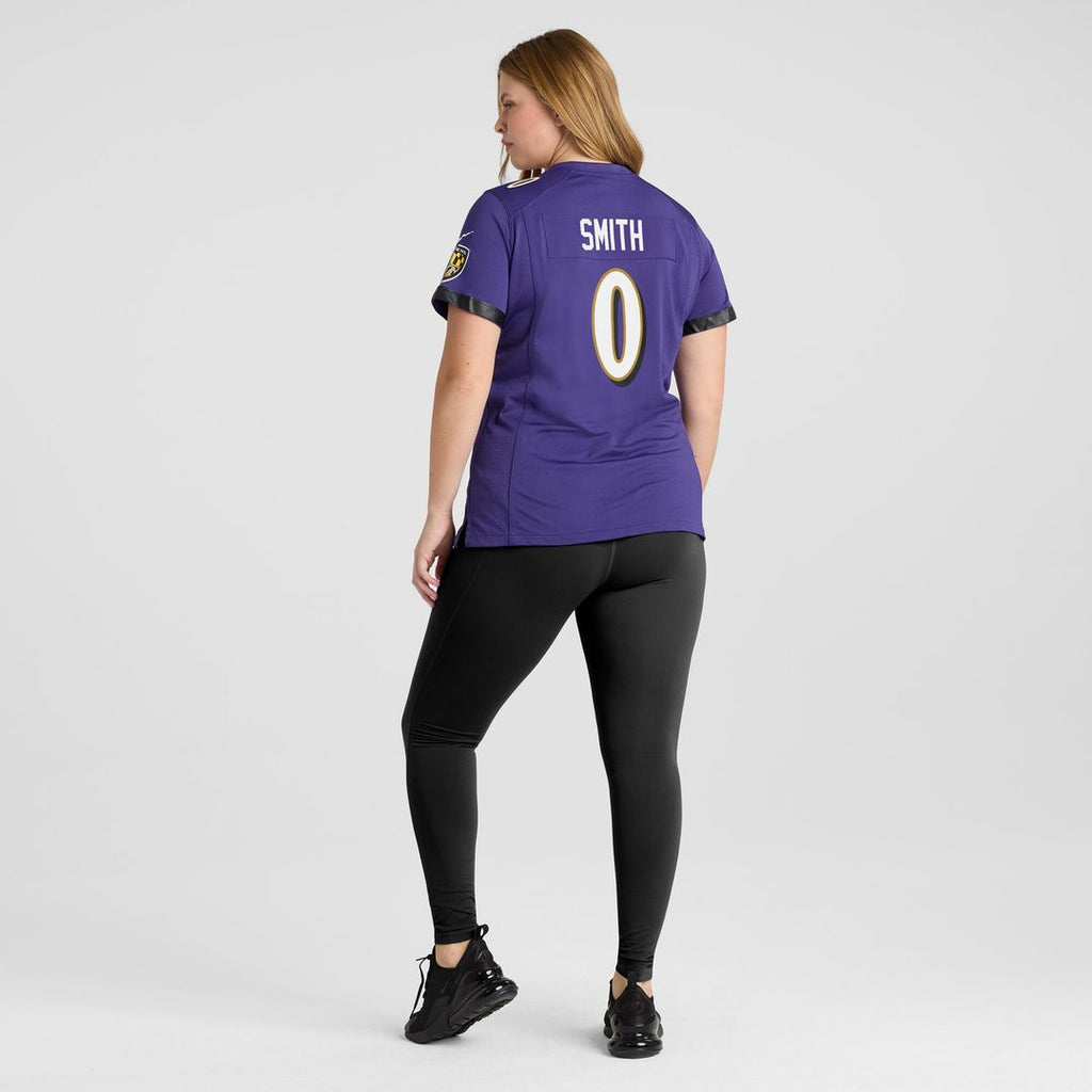 Roquan Smith Baltimore Ravens Women's Team Game Jersey - Purple