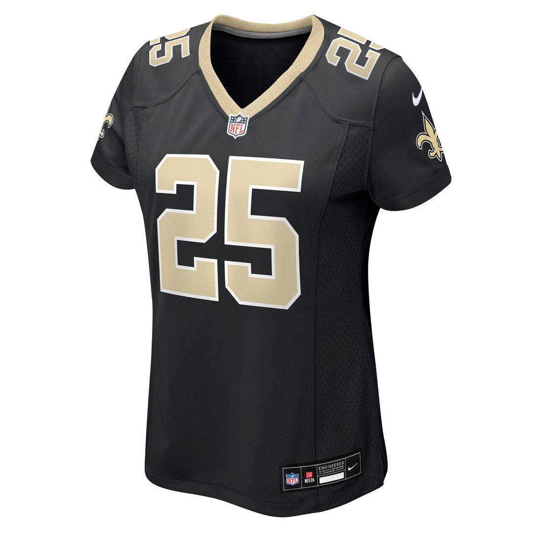 Rejzohn Wright New Orleans Saints Women's Team Game Jersey - Black