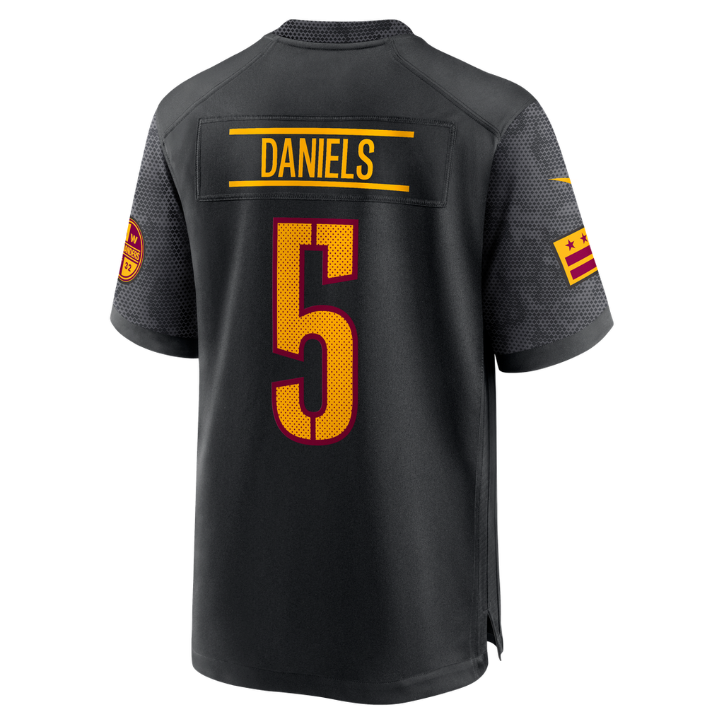 Jayden Daniels Washington Commanders Alternate Game Player Jersey - Black