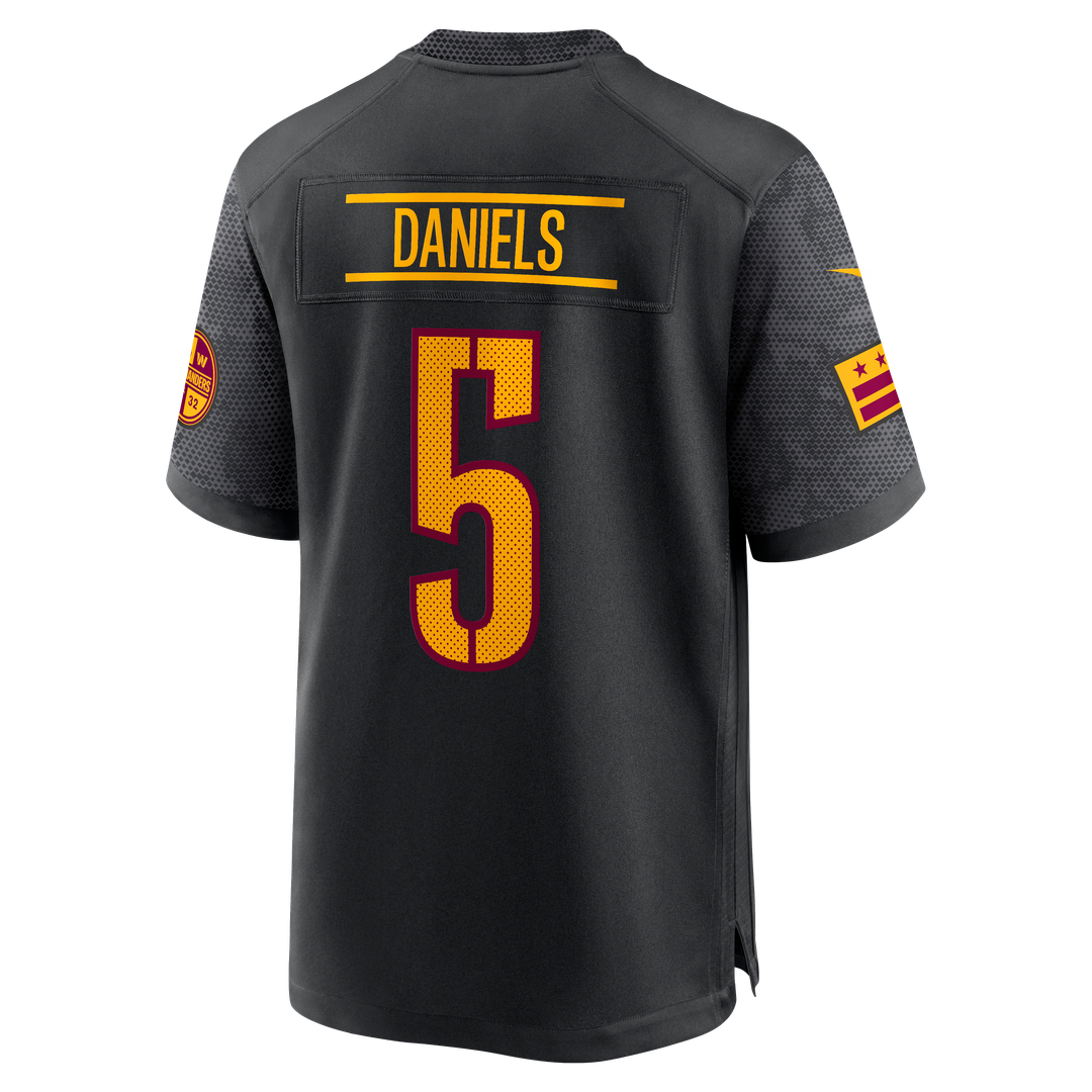 Jayden Daniels Washington Commanders Alternate Game Player Jersey - Black