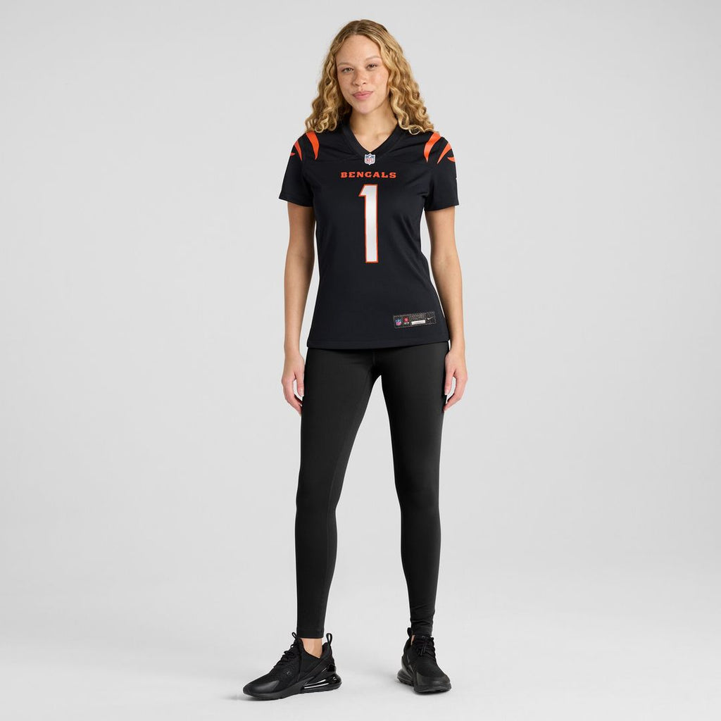 Number 1 Mom Cincinnati Bengals Women's Game Jersey - Black