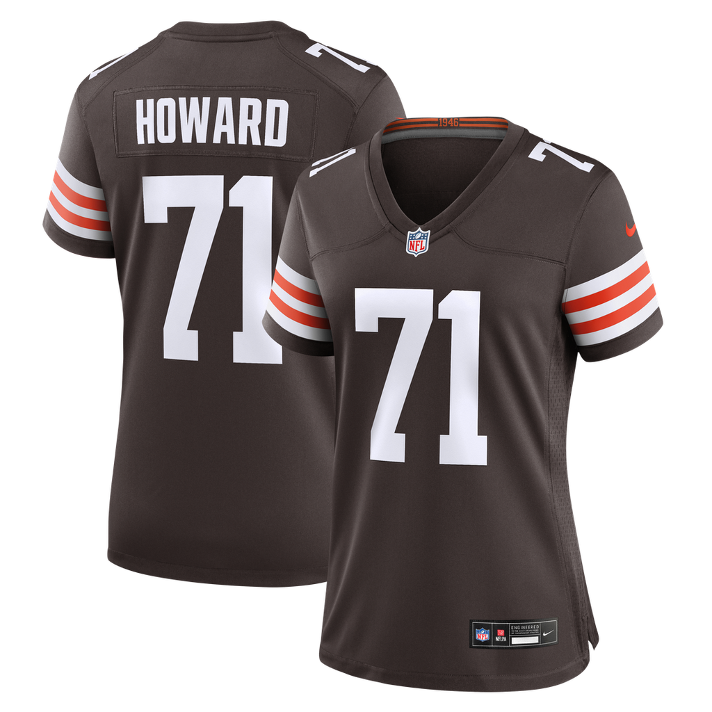 Tytus Howard Cleveland Browns Women's Team Game Jersey - Brown