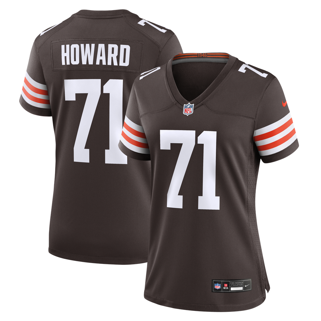 Tytus Howard Cleveland Browns Women's Team Game Jersey - Brown