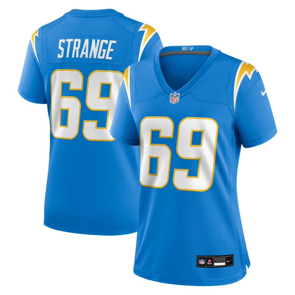 Cole Strange Los Angeles Chargers Women's Team Game Jersey - Powder Blue