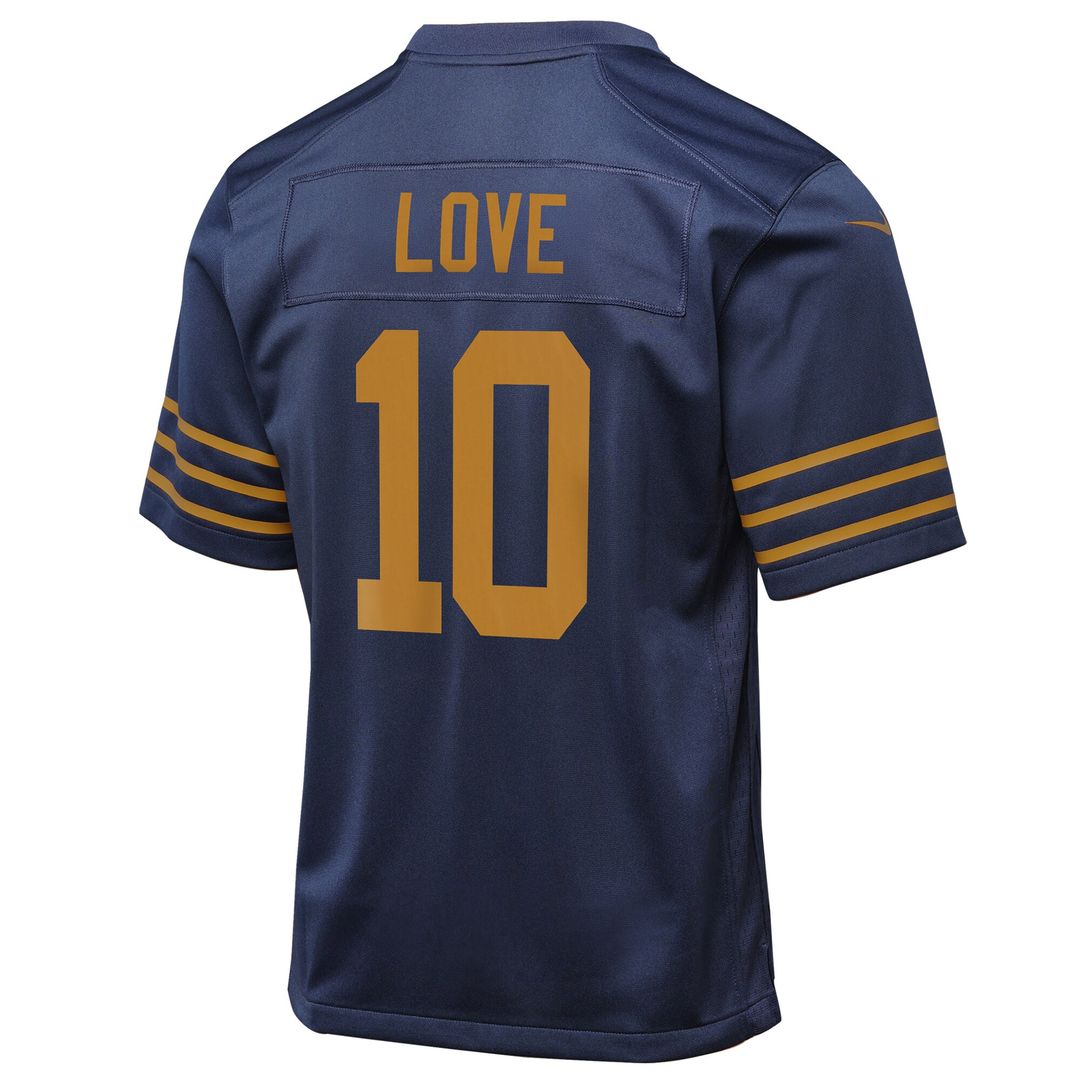 Love Green Bay Packers Youth Game Jersey - Green
