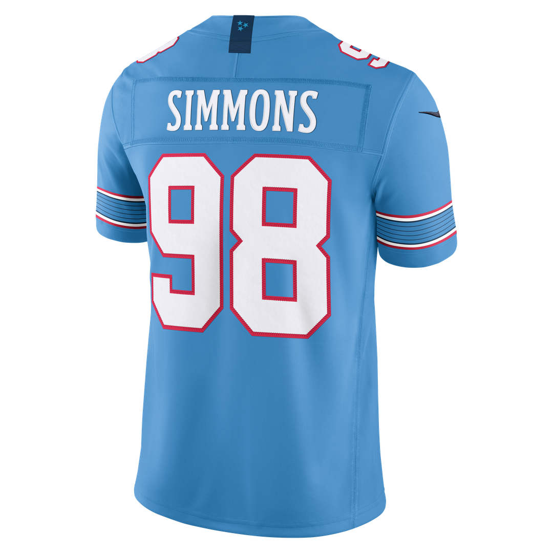Jeffery Simmons Tennessee Titans Vapor F.U.S.E. Stitched Limited Jersey - White