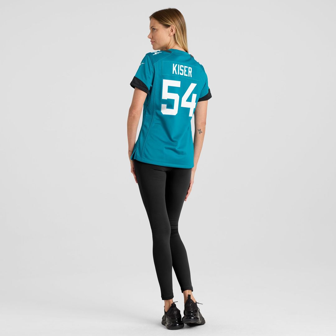 Jack Kiser Jacksonville Jaguars Women's Team Game Jersey - Teal