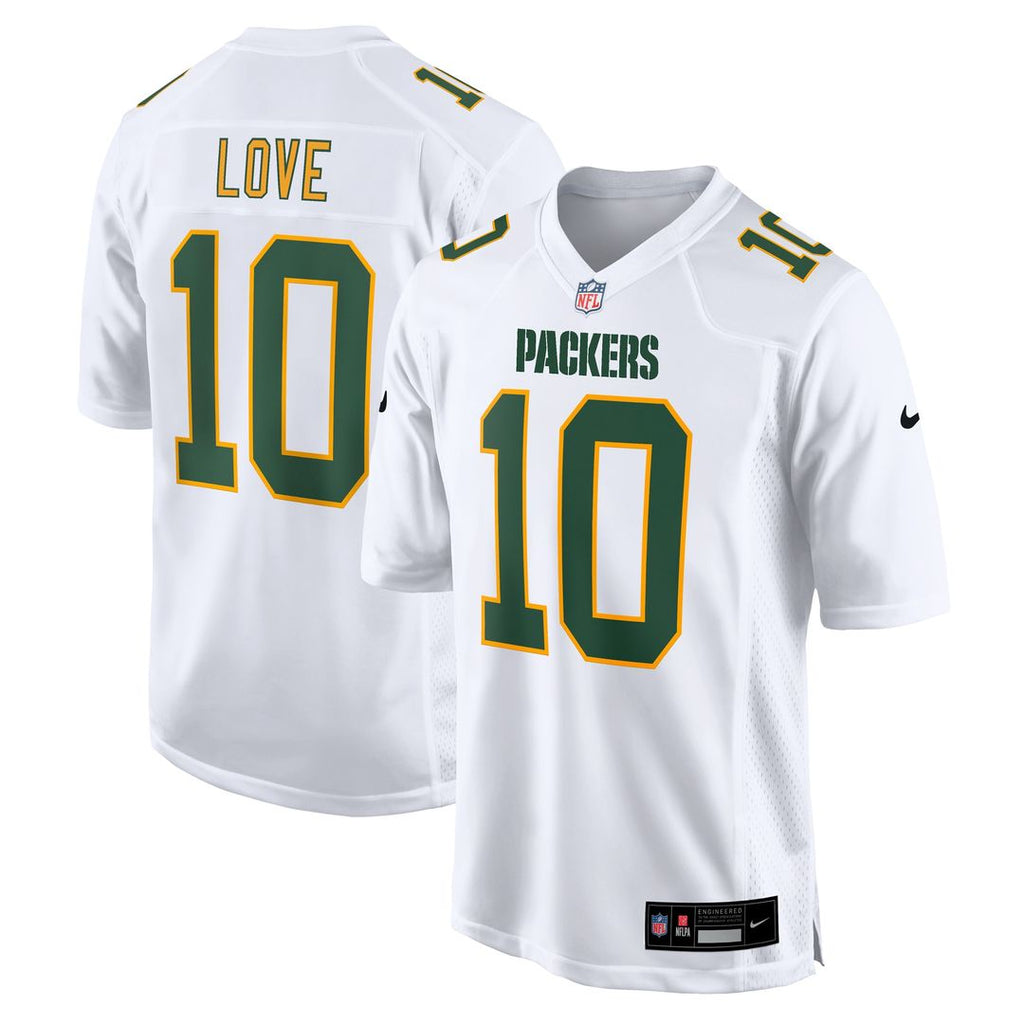 Love Green Bay Packers Fashion Game Jersey - White