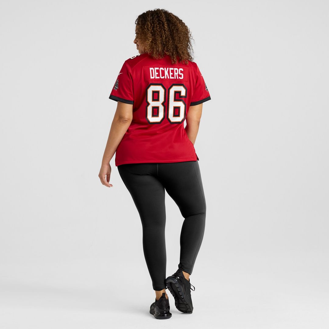 Evan Deckers Tampa Bay Buccaneers Women's Team Game Jersey - Red