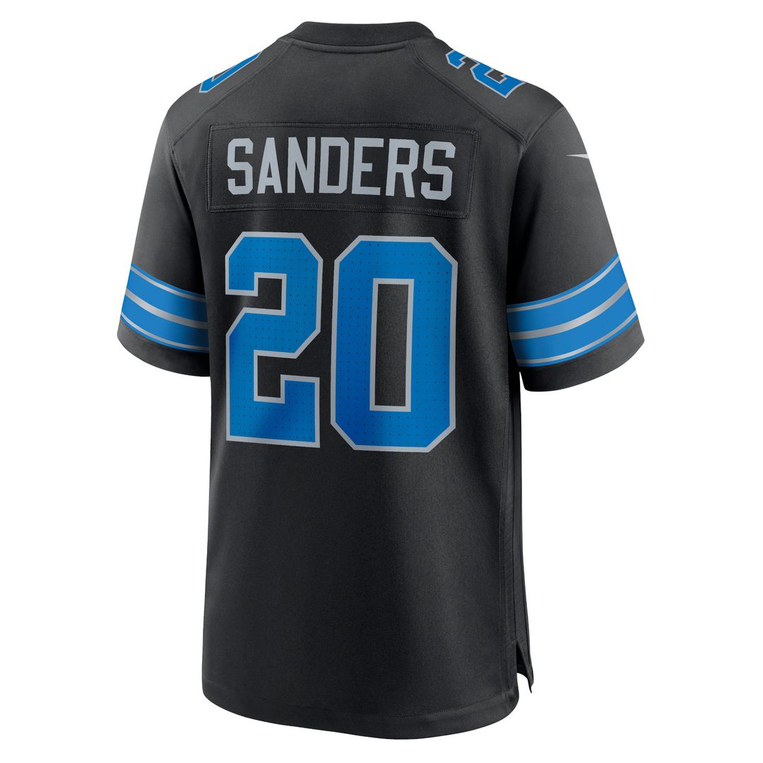 Barry Sanders Detroit Lions 2nd Alternate Retired Player Game Jersey - Black