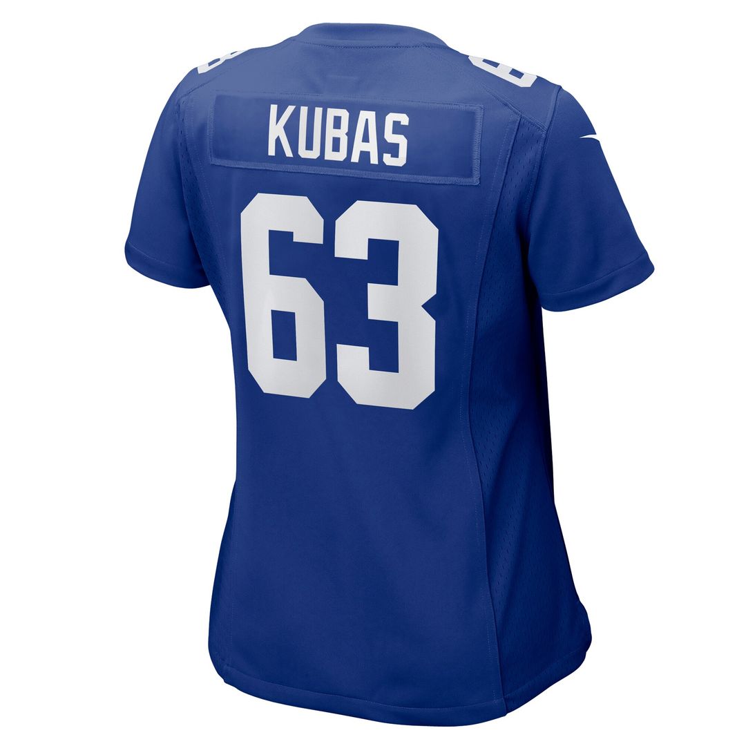 Jake Kubas New York Giants Women's Game Jersey - Royal