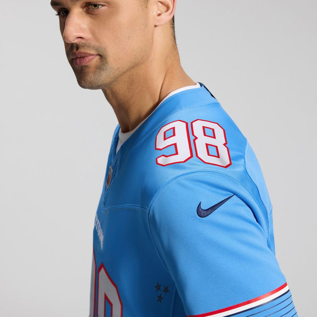 Jeffery Simmons Tennessee Titans Vapor F.U.S.E. Stitched Limited Jersey - White