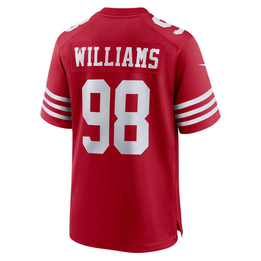 Mykel Williams San Francisco 49ers Team Game Jersey - Scarlet