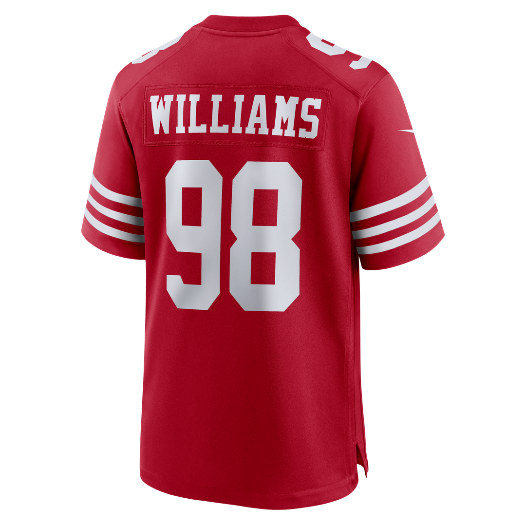 Mykel Williams San Francisco 49ers Team Game Jersey - Scarlet