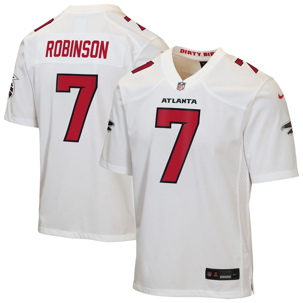 Bijan Robinson Atlanta Falcons Youth Game Jersey - White