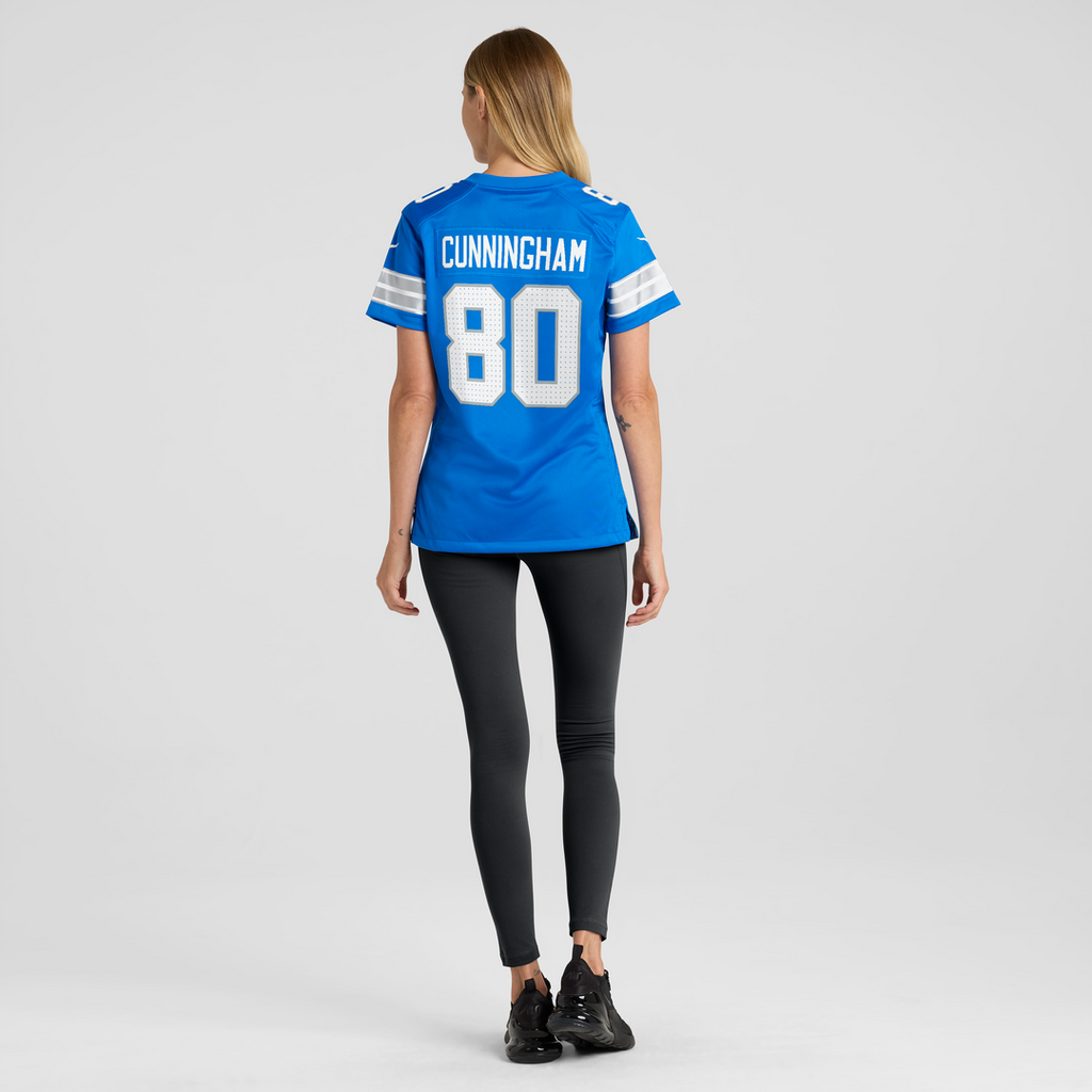 Malik Cunningham Detroit Lions Women's Team Game Jersey - Blue