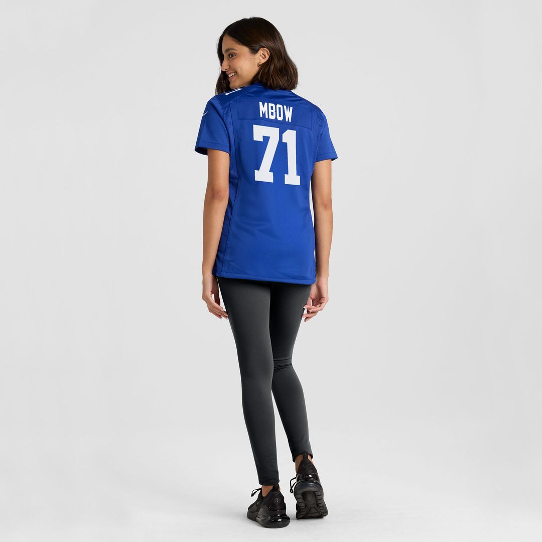 Marcus Mbow New York Giants Women's Team Game Jersey - Royal