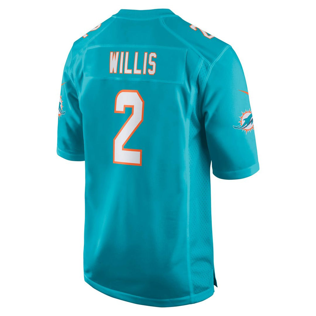 Malik Willis Miami Dolphins Game Jersey - Aqua