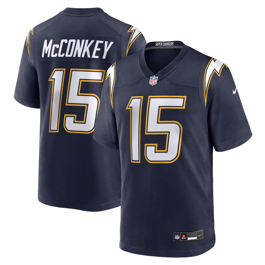 Ladd McConkey Los Angeles Chargers Alternate Charger Power Game Player Jersey - Gold