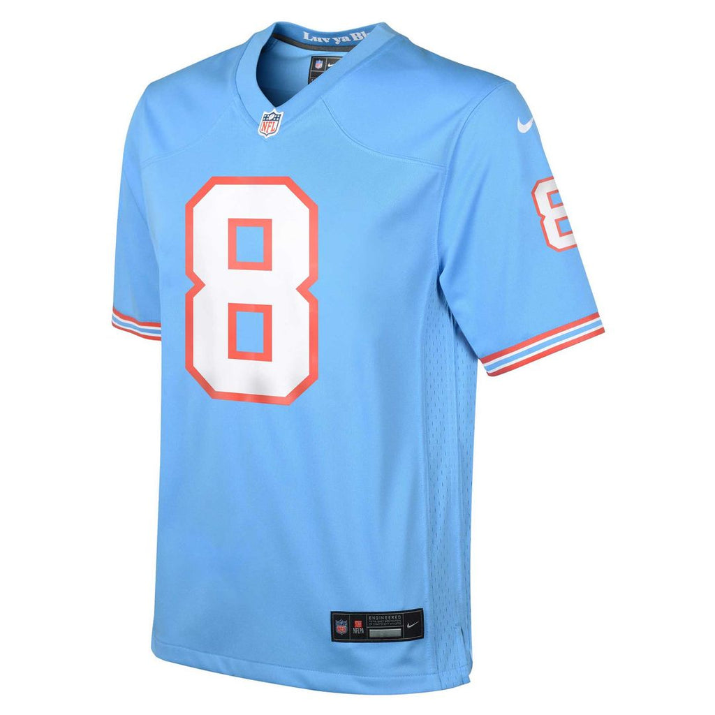 Will Levis Tennessee Titans Youth Game Jersey - Light Blue