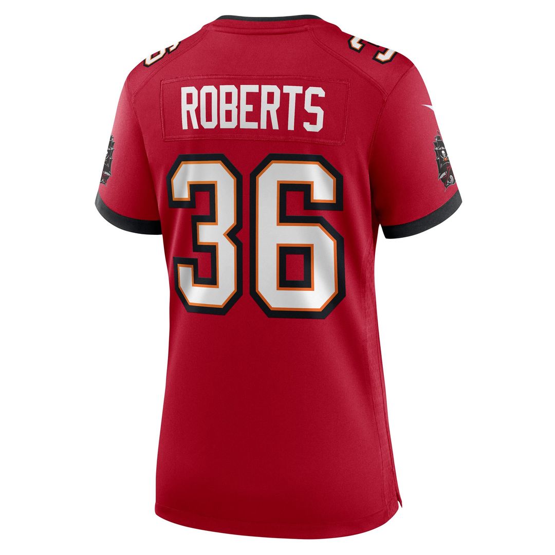 JJ Roberts Tampa Bay Buccaneers Women's Team Game Jersey - Red