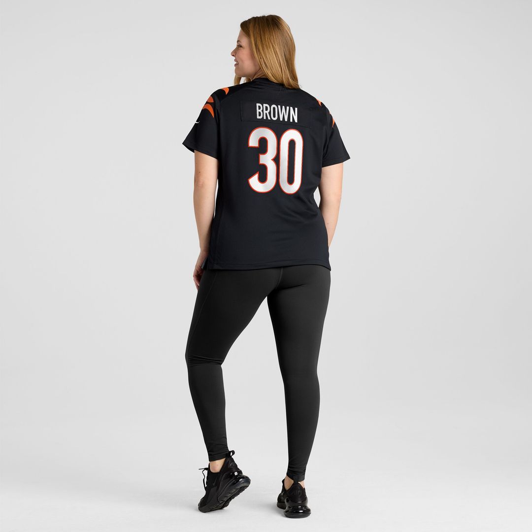 Chase Brown Cincinnati Bengals Women's Team Game Jersey - Black