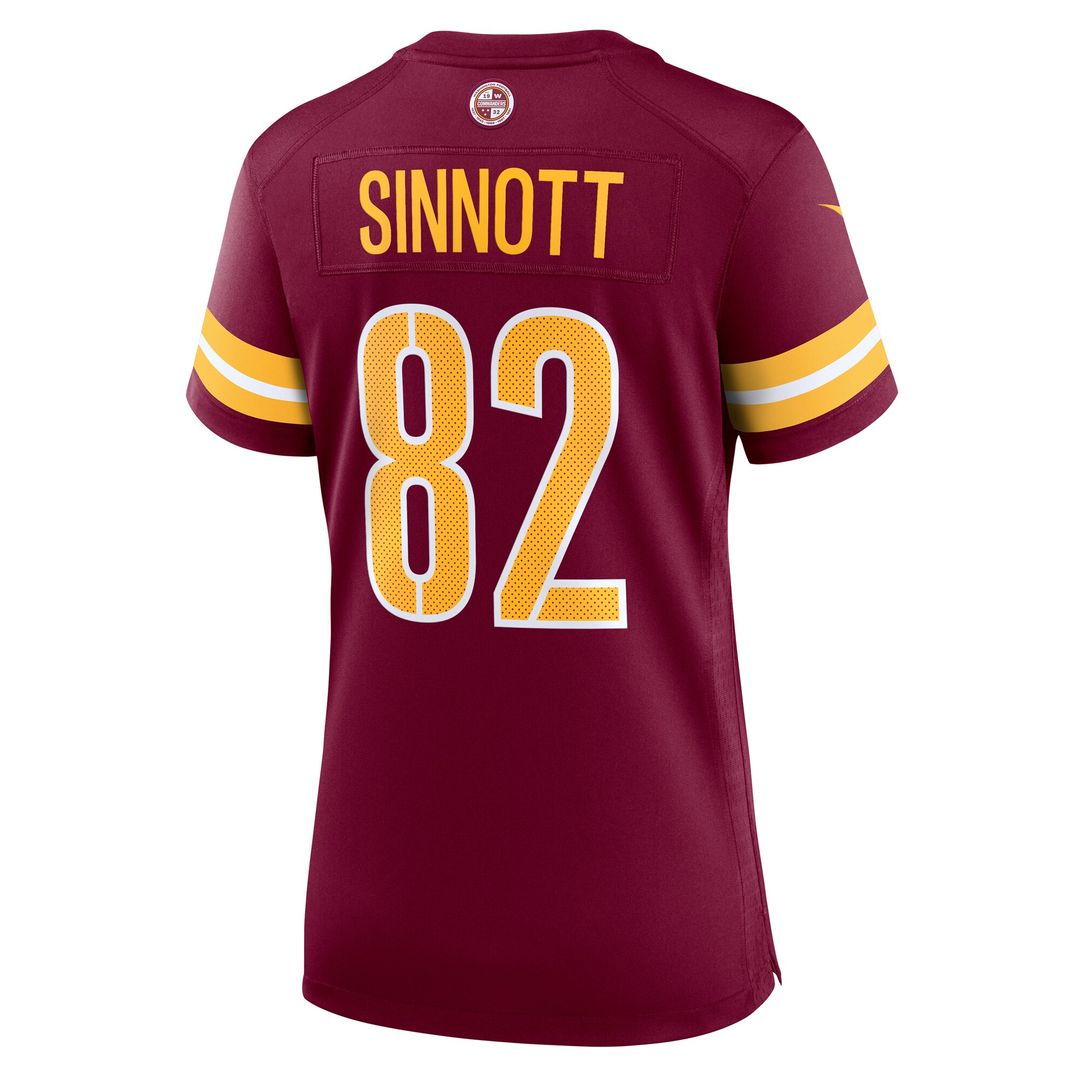 Ben Sinnott Washington Commanders Women's Team Game Jersey - Burgundy