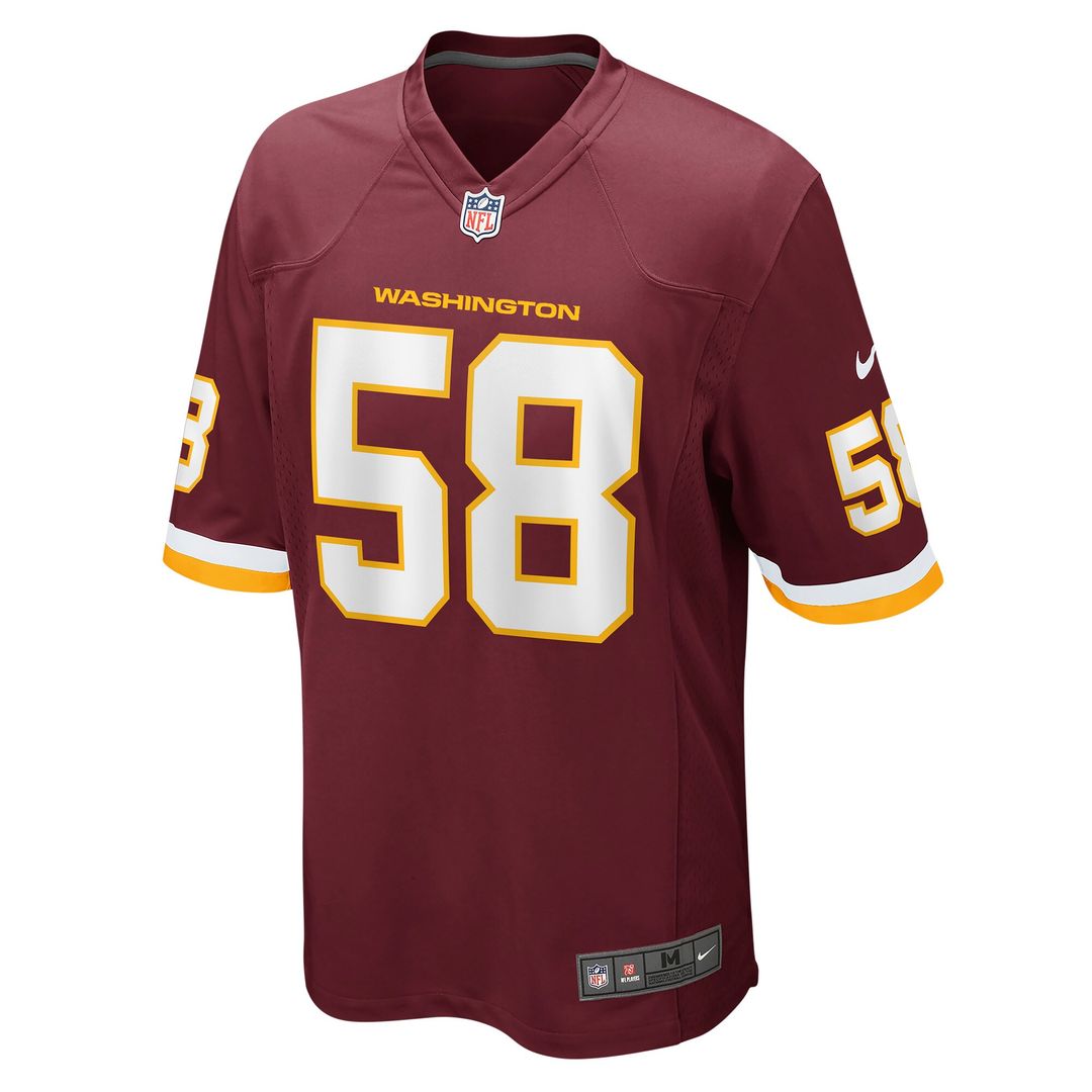 Shaka Toney Washington Football Team Game Jersey - Burgundy