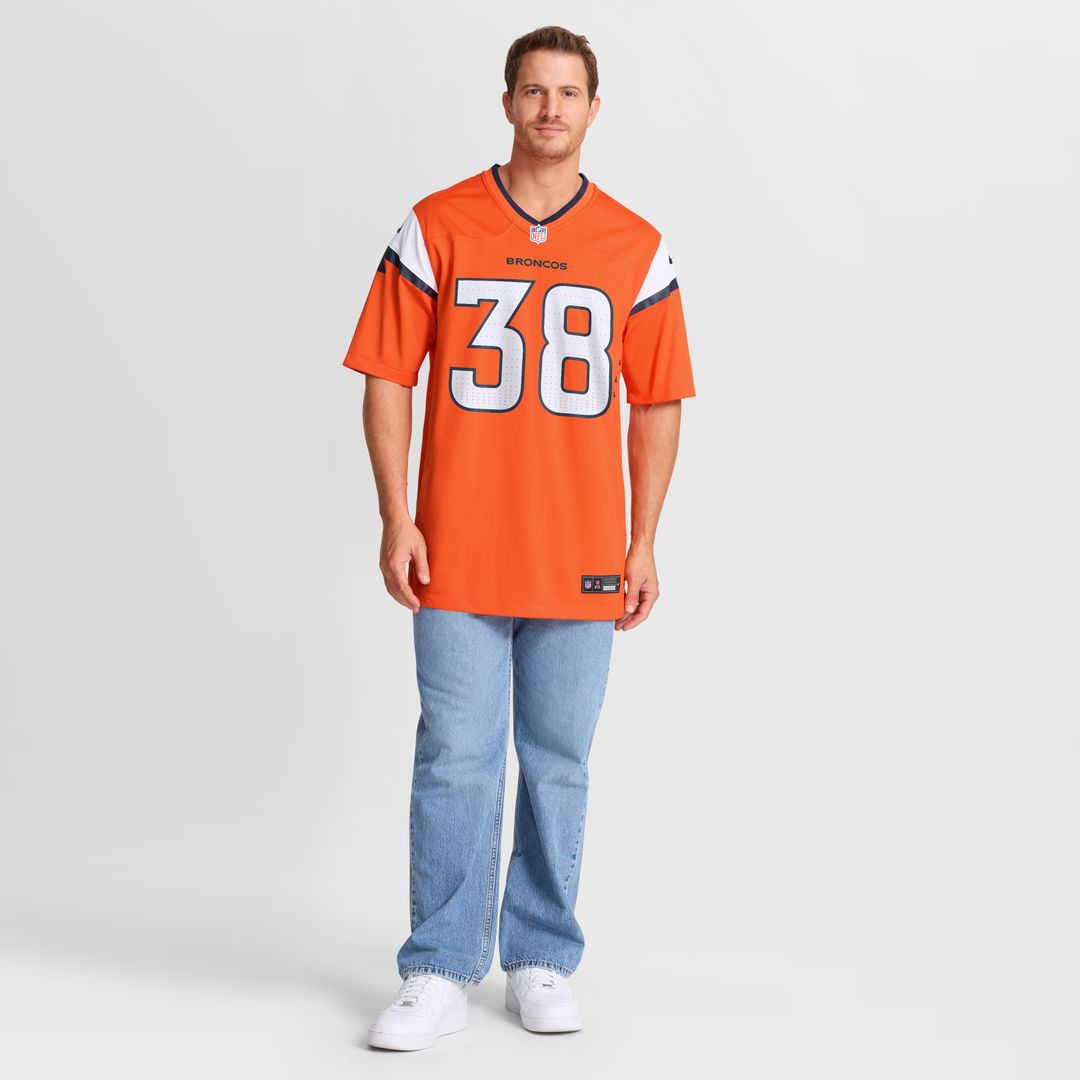 Jaleel McLaughlin Denver Broncos Team Game Jersey - Orange