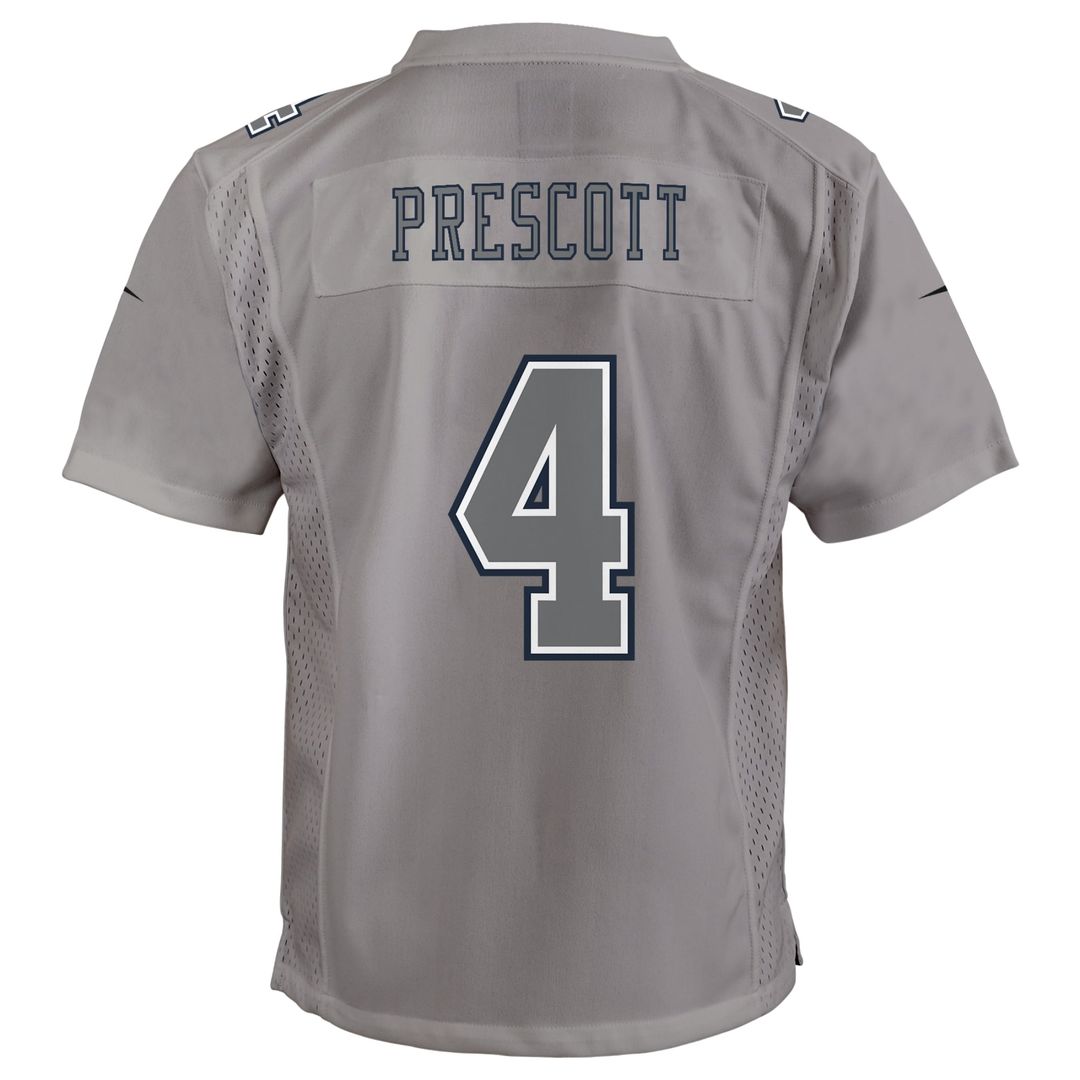 Dak Prescott Dallas Cowboys Youth Atmosphere Game Jersey - Gray