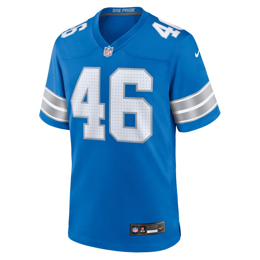 Jack Campbell Detroit Lions Game Jersey - Blue