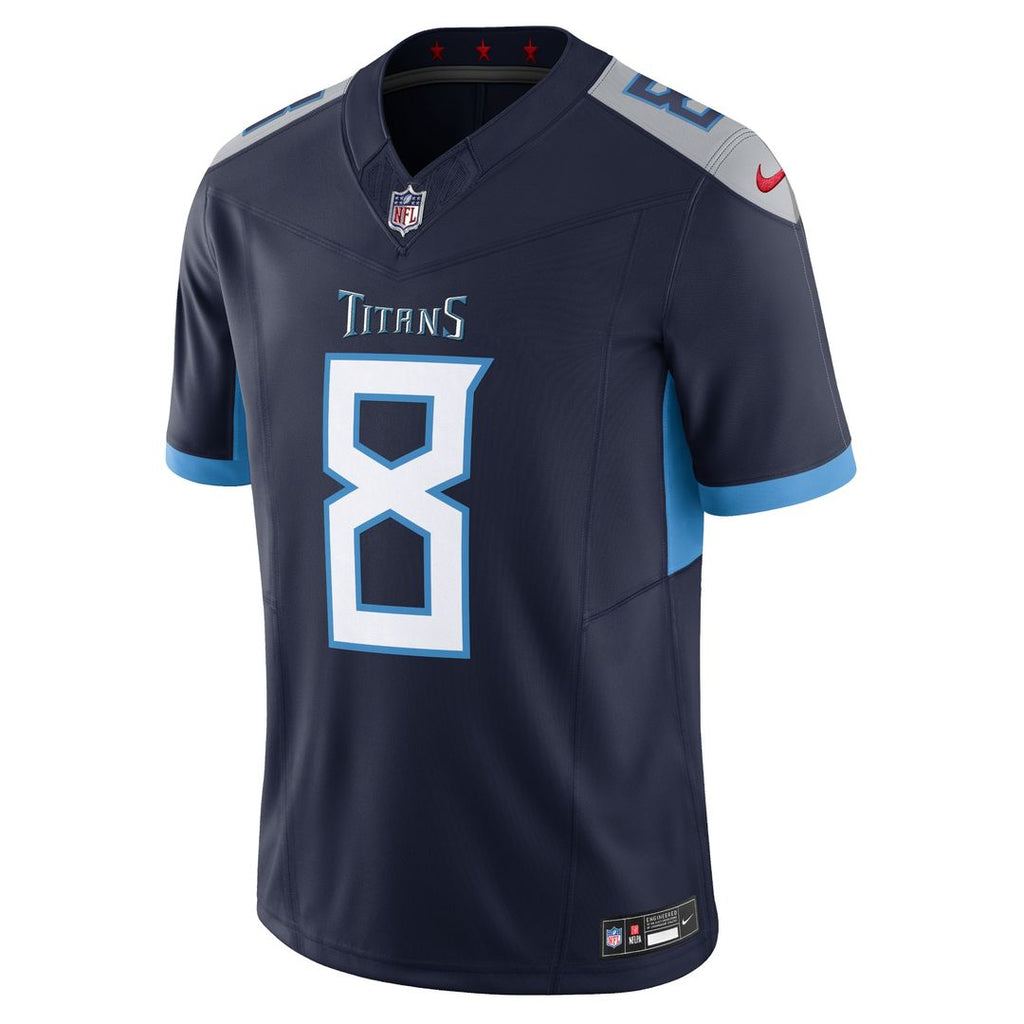 Will Levis Tennessee Titans Alternate Oilers Throwback Vapor F.U.S.E. Limited Jersey - Light Blue