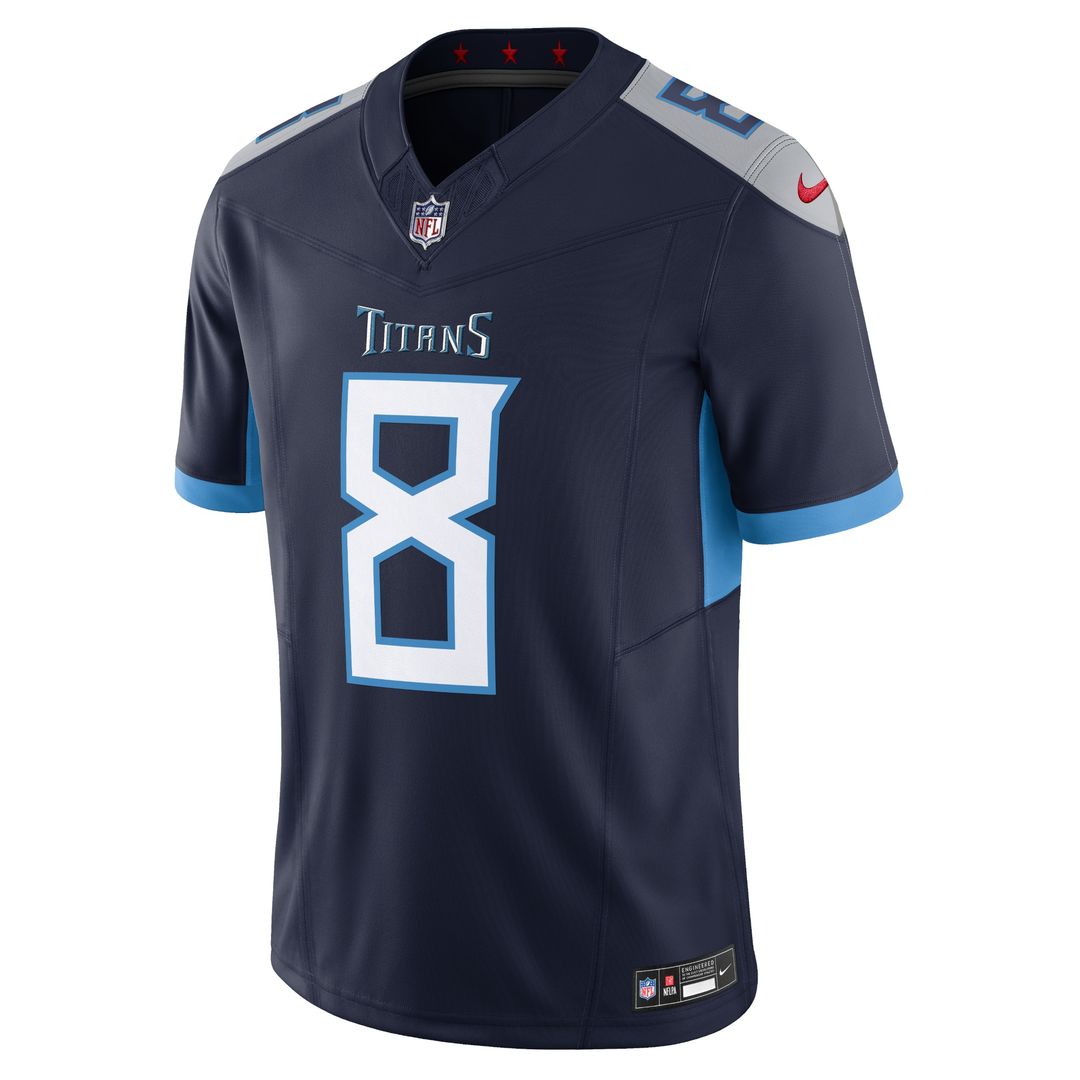 Will Levis Tennessee Titans Alternate Oilers Throwback Vapor F.U.S.E. Limited Jersey - Light Blue