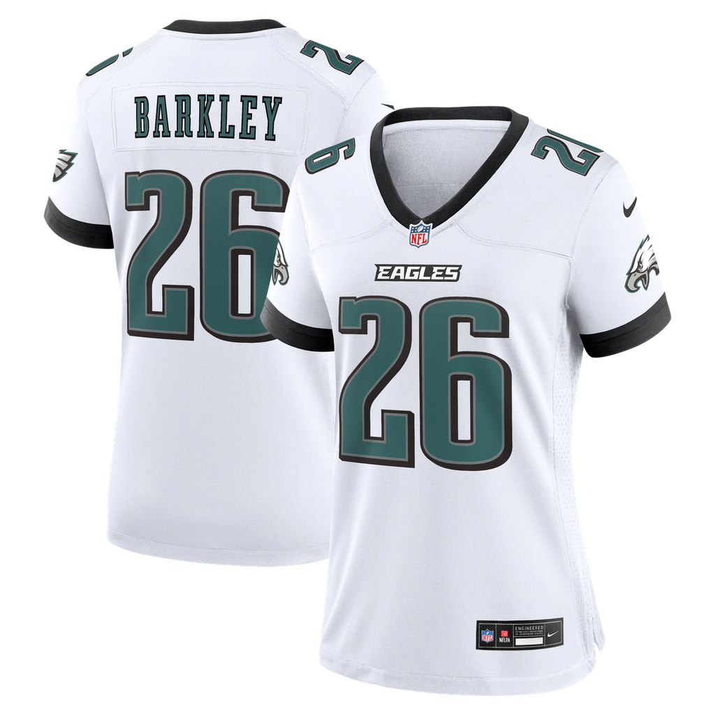 Saquon Barkley Philadelphia Eagles Women's Game Jersey - White
