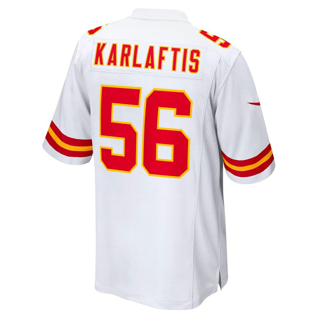 George Karlaftis Kansas City Chiefs Away Game Player Jersey - White