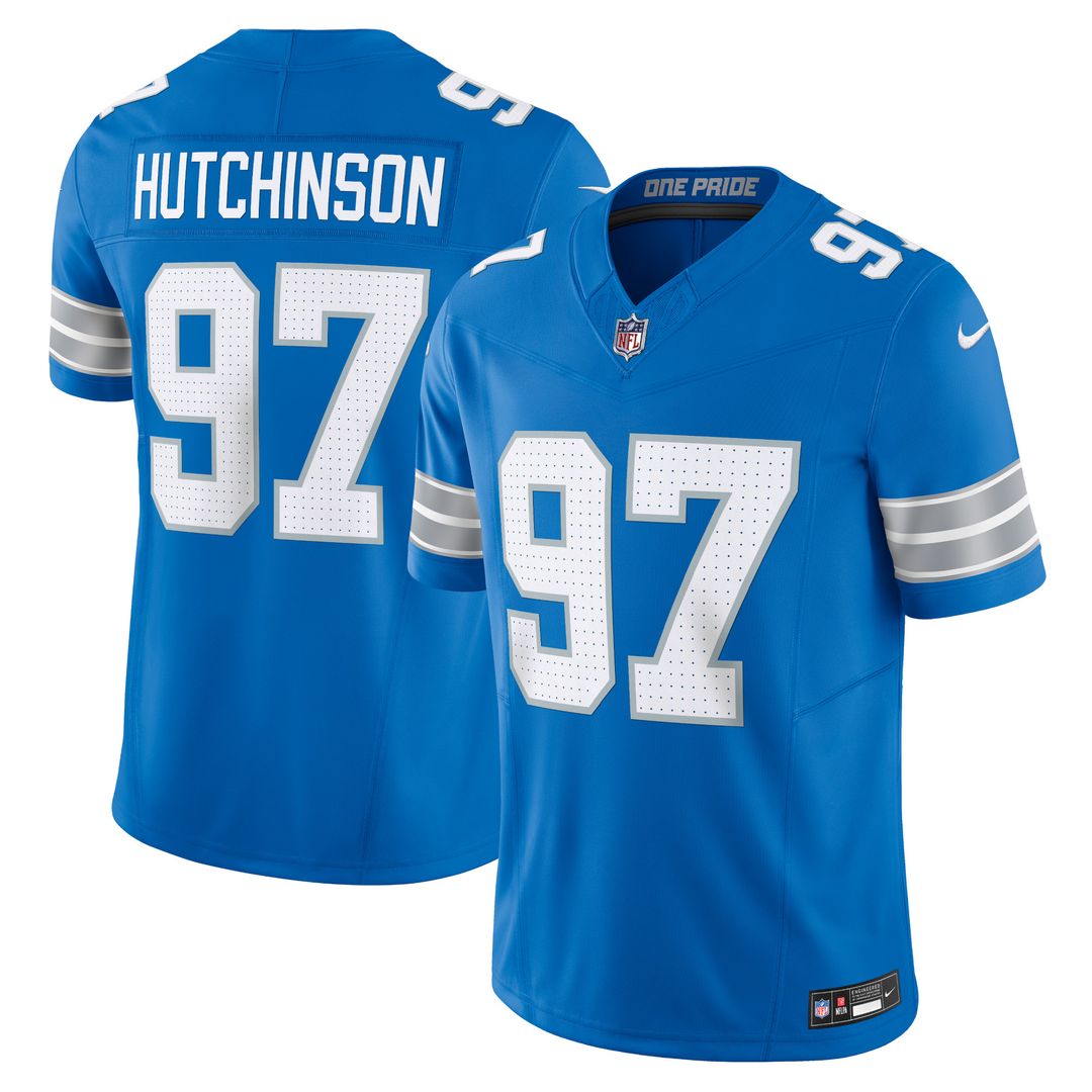 Aidan Hutchinson Detroit Lions Team Vapor F.U.S.E. Limited Jersey - Blue