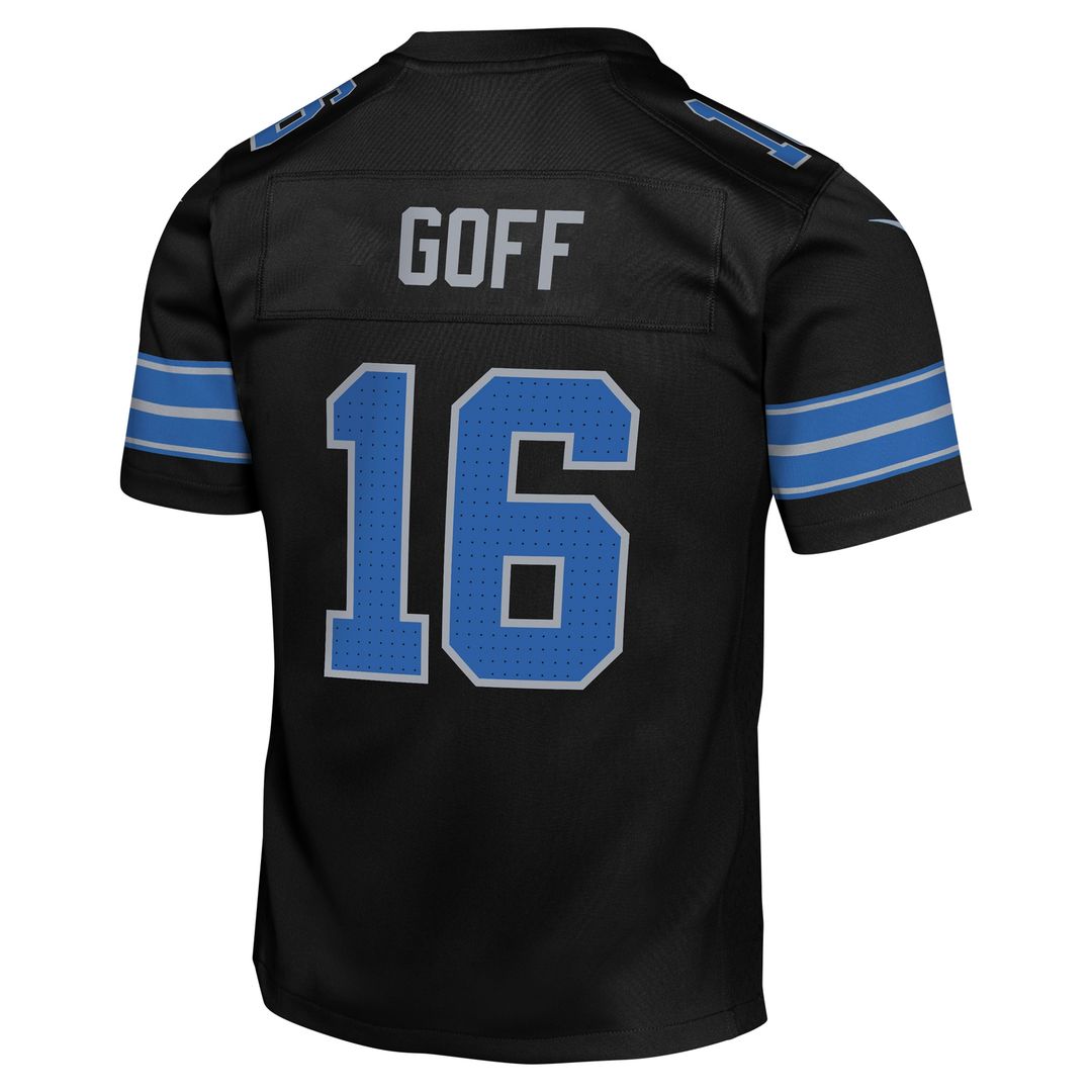 Jared Goff Detroit Lions Youth Game Jersey - Black