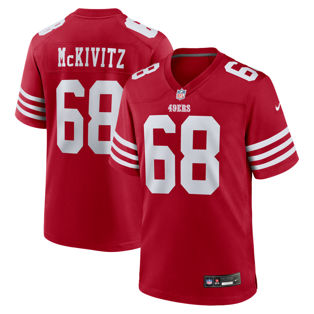 Colton McKivitz San Francisco 49ers Game Jersey - Scarlet