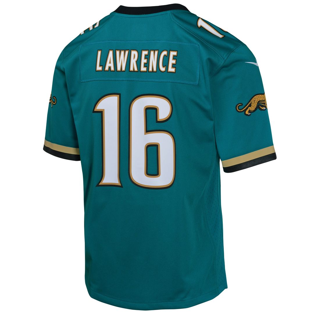 Trevor Lawrence Jacksonville Jaguars Youth Game Jersey - Teal