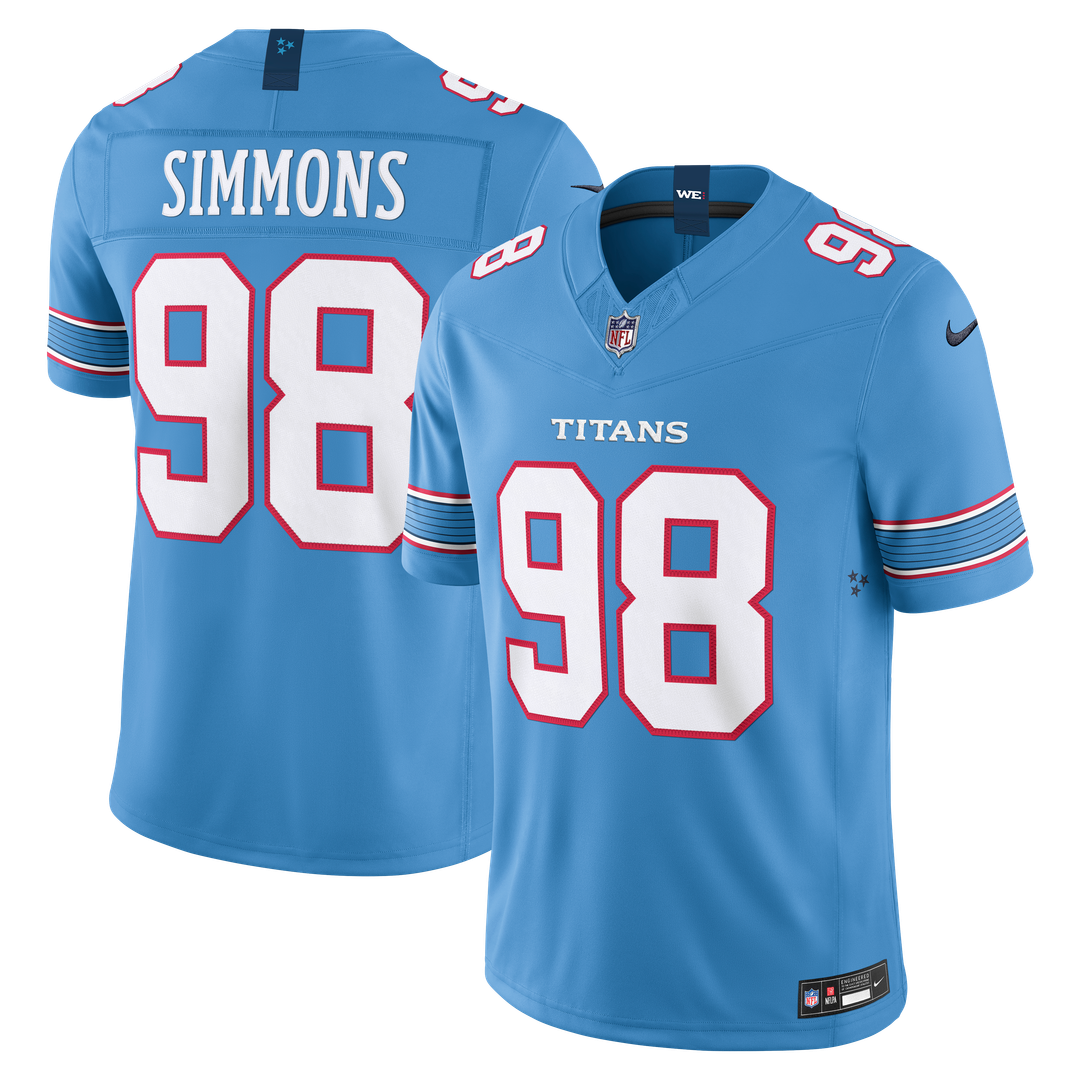 Jeffery Simmons Tennessee Titans Vapor F.U.S.E. Stitched Limited Jersey - White
