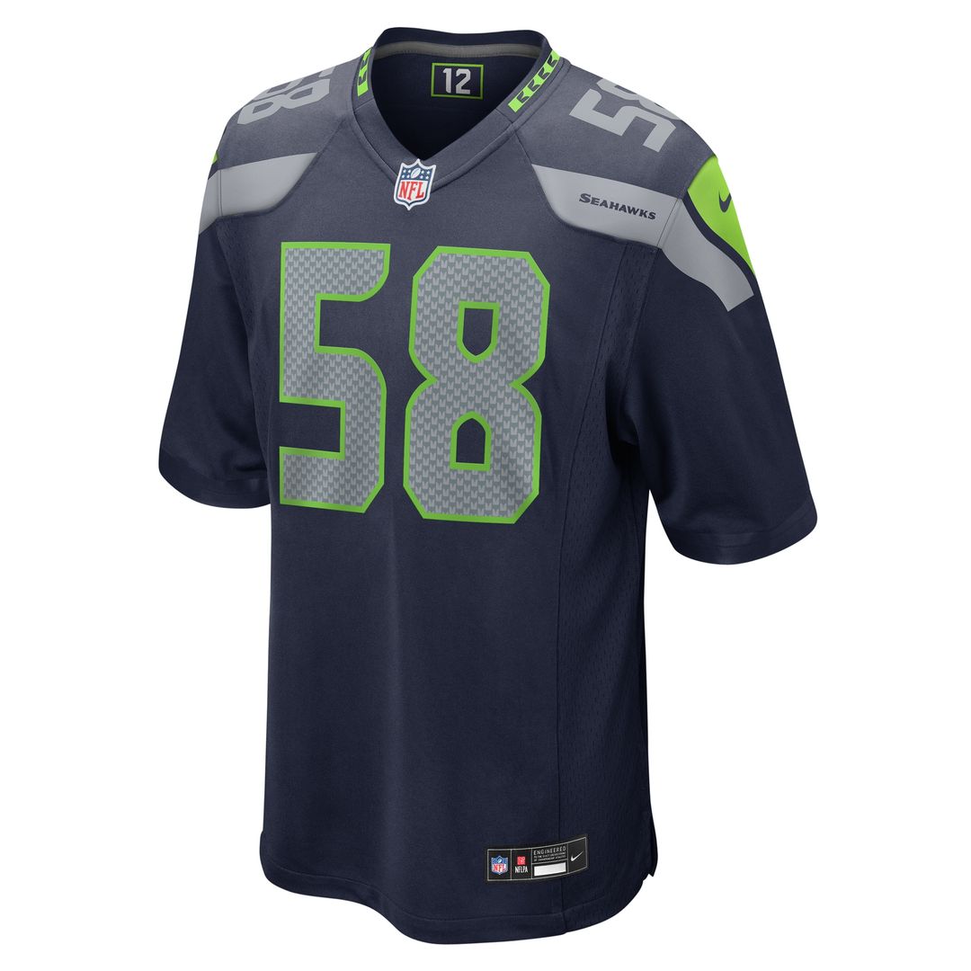 Derick Hall Seattle Seahawks Game Jersey - College Navy