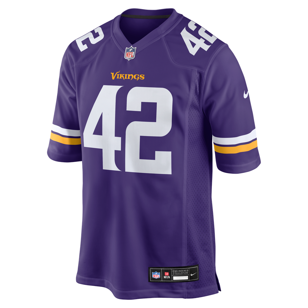 Andrew DePaola Minnesota Vikings Game Jersey - Purple