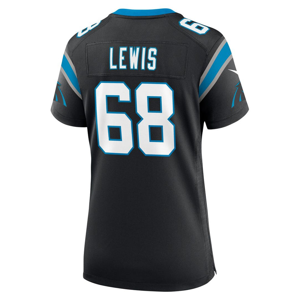 Damien Lewis Carolina Panthers Women's Game Jersey - Black