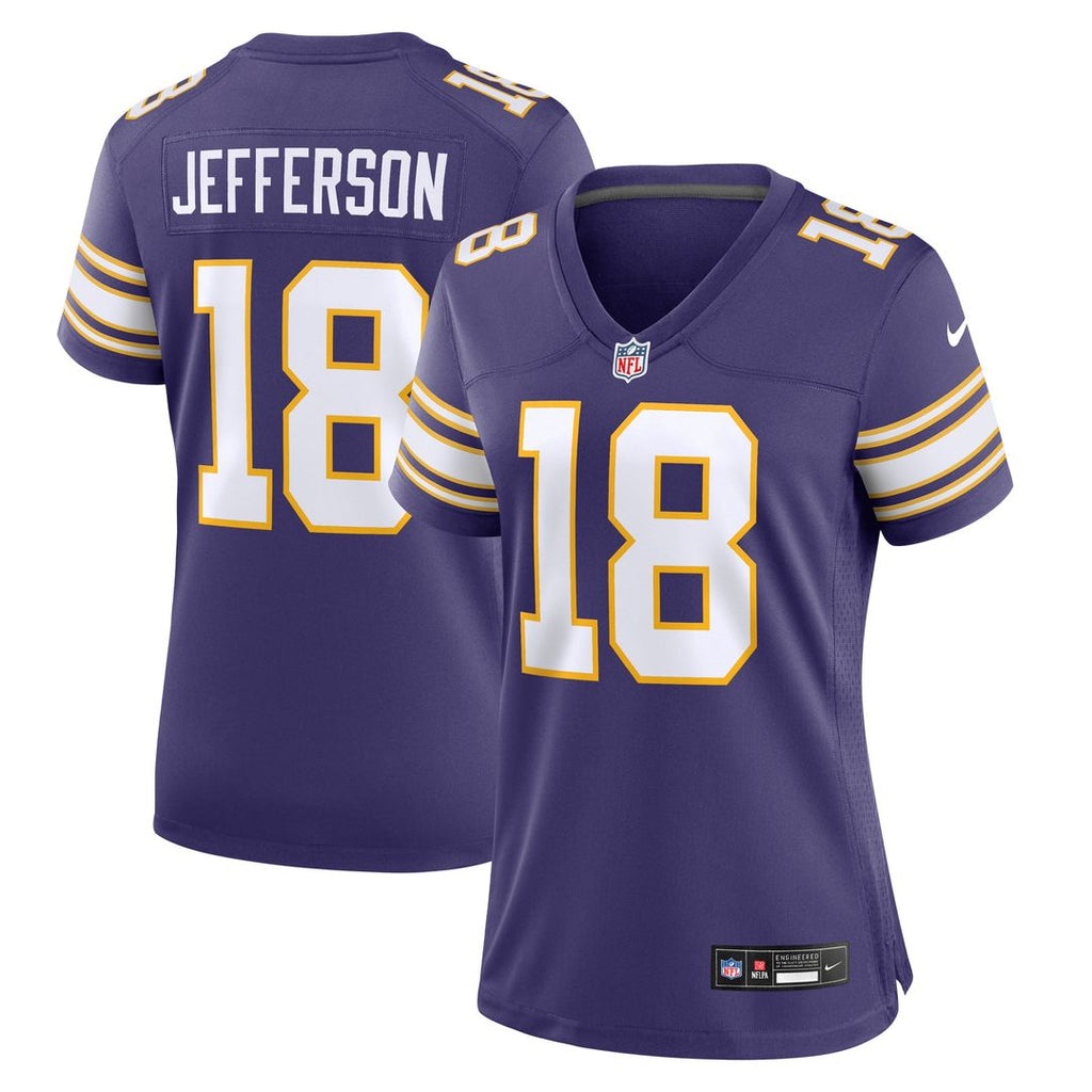 Justin Jefferson Minnesota Vikings Women's Player Jersey - Purple