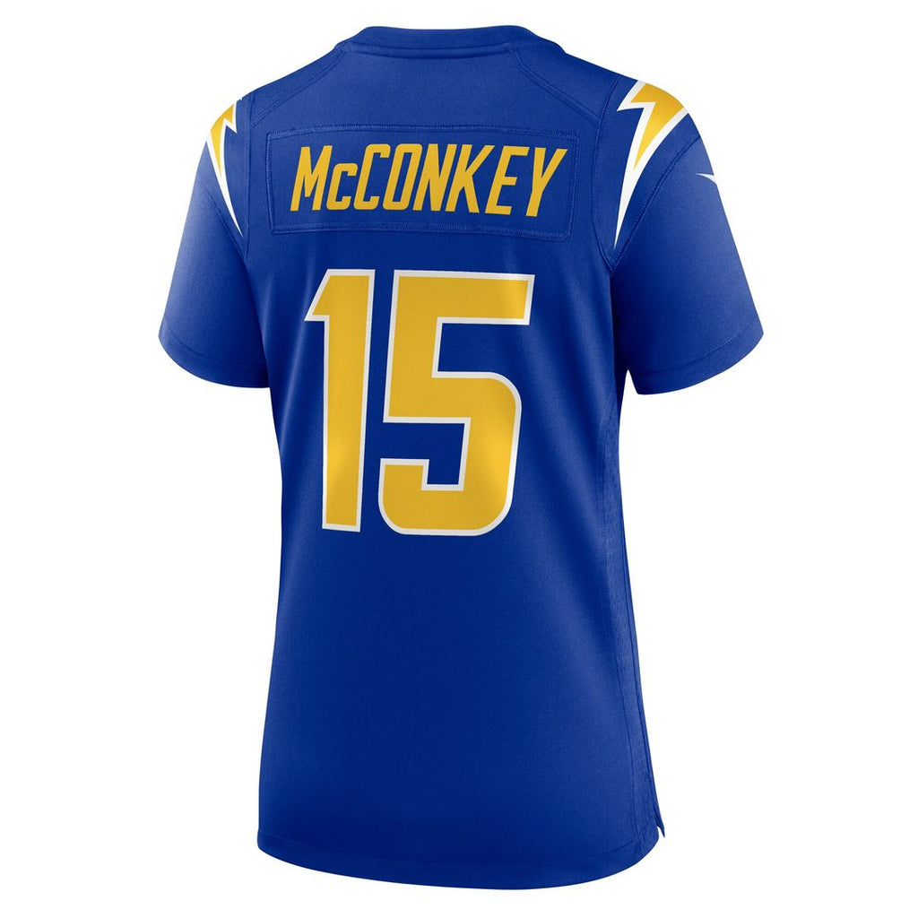 Ladd McConkey Los Angeles Chargers Women's Alternate Game Jersey - Royal