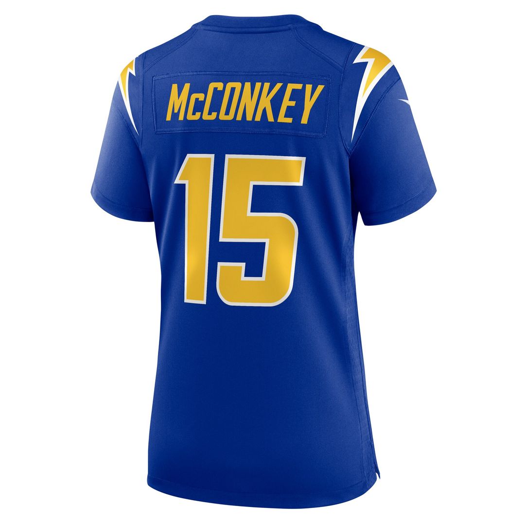Ladd McConkey Los Angeles Chargers Women's Alternate Game Jersey - Royal