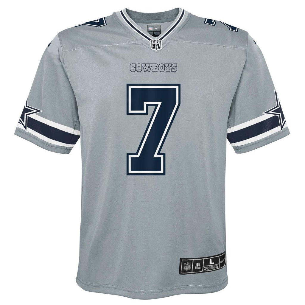 Trevon Diggs Dallas Cowboys Youth Inverted Game Jersey - Silver