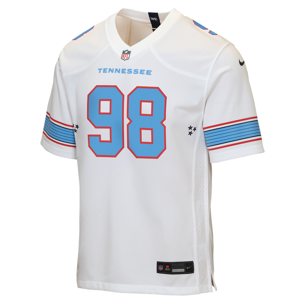 Jeffery Simmons Tennessee Titans Youth Game Jersey - Light Blue